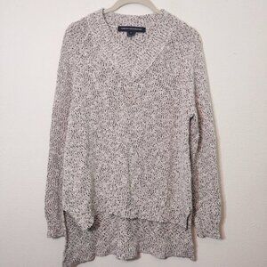 French Connection Gray V Neck Sweater S